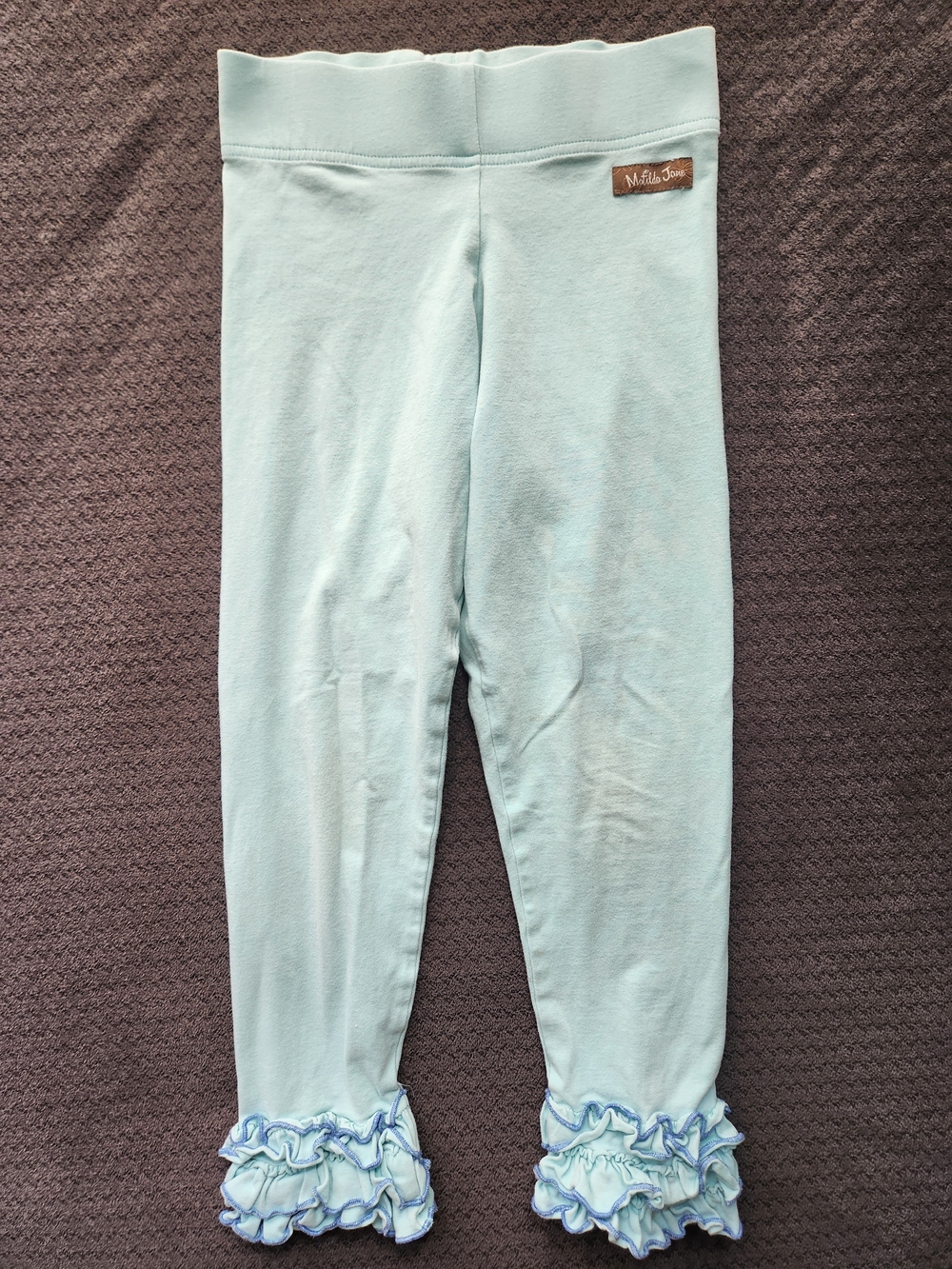 Matilda Jane Mint Blue Ruffle Hem Leggings